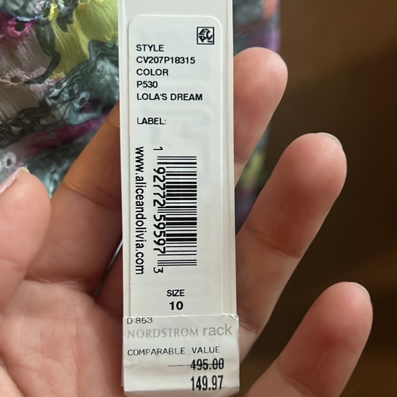 NWT! Alice + Olivia Athena maxi skirt size 10 - Picture 5 of 5